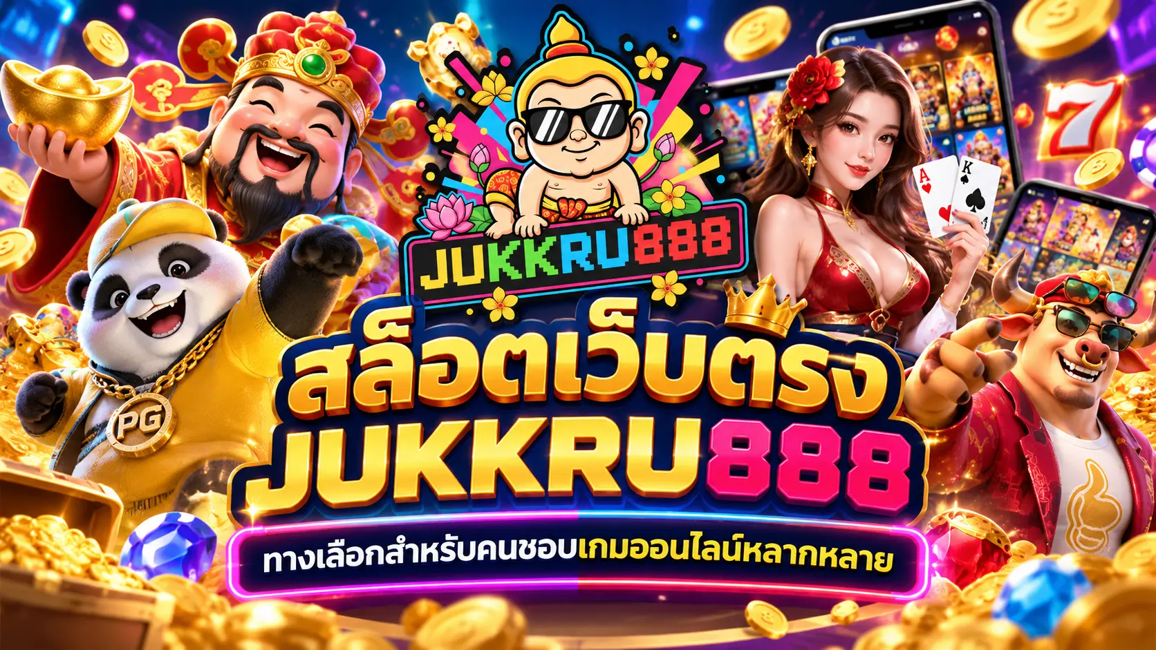 สล็อตเว็บตรง JUKKRU888 ทางเลือกสำหรับคนชอบเกมออนไลน์หลากหลาย